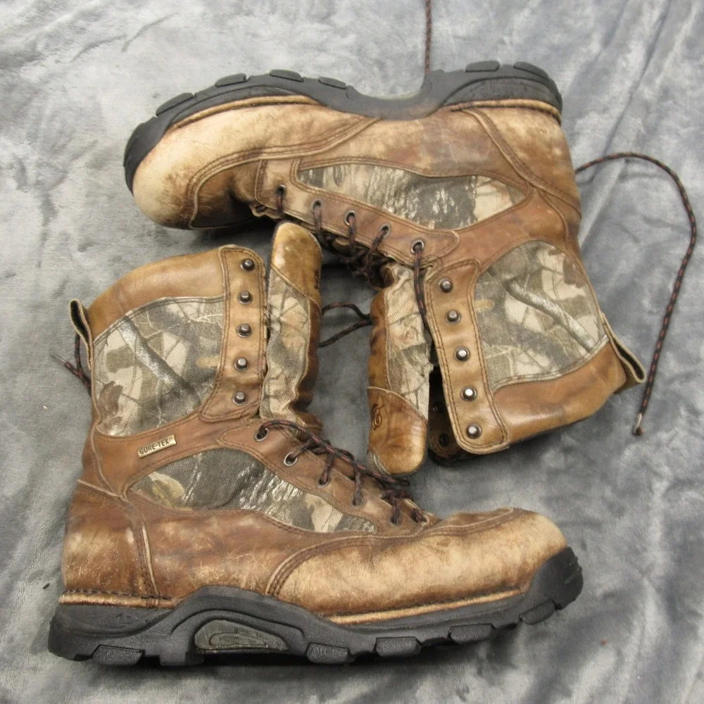 Danner Mens Boots 13 Hunt GORETEX Camo Leather Insulated Waterproof Pronghorn 8